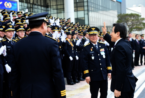 Joint appointment ceremony of students and cadets of Korean National Police University (KNPU)