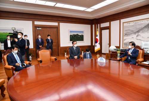 박병석 국회의장 예방
