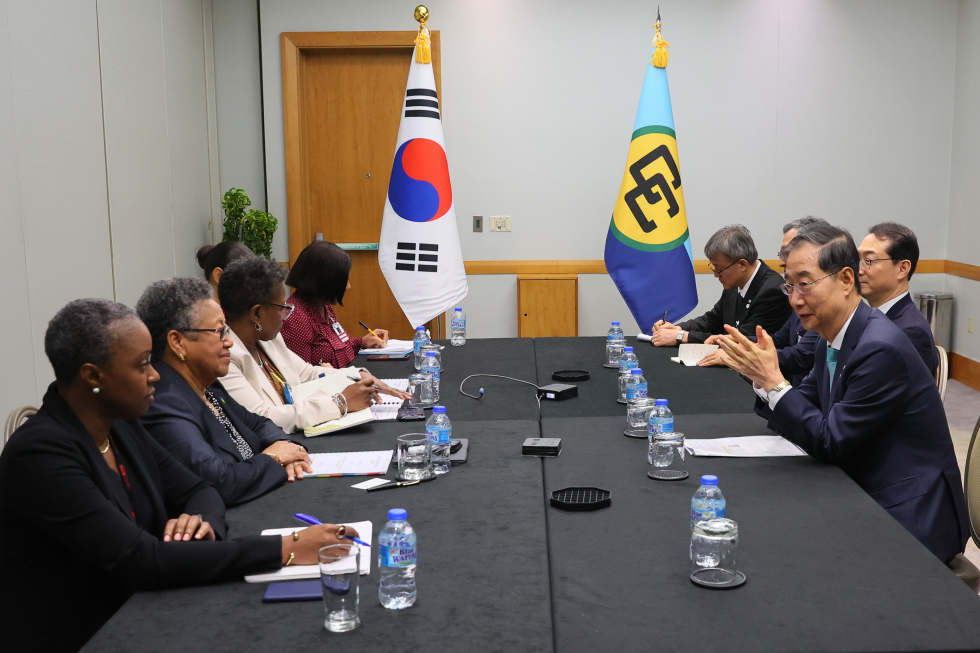 PM meets Secretary General of the Caribbean Community Carla Barnett