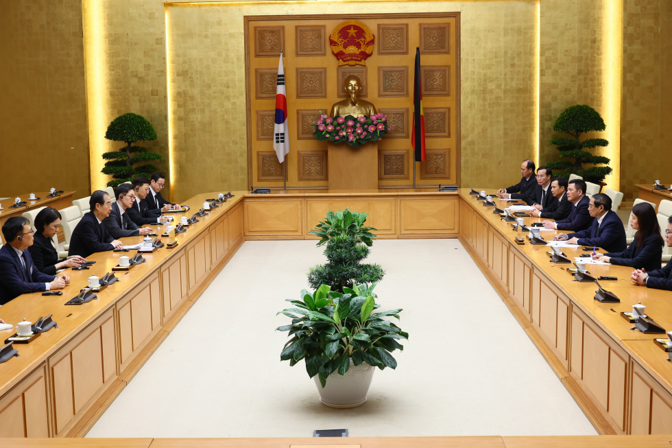 팜 민 찐 베트남 총리 면담