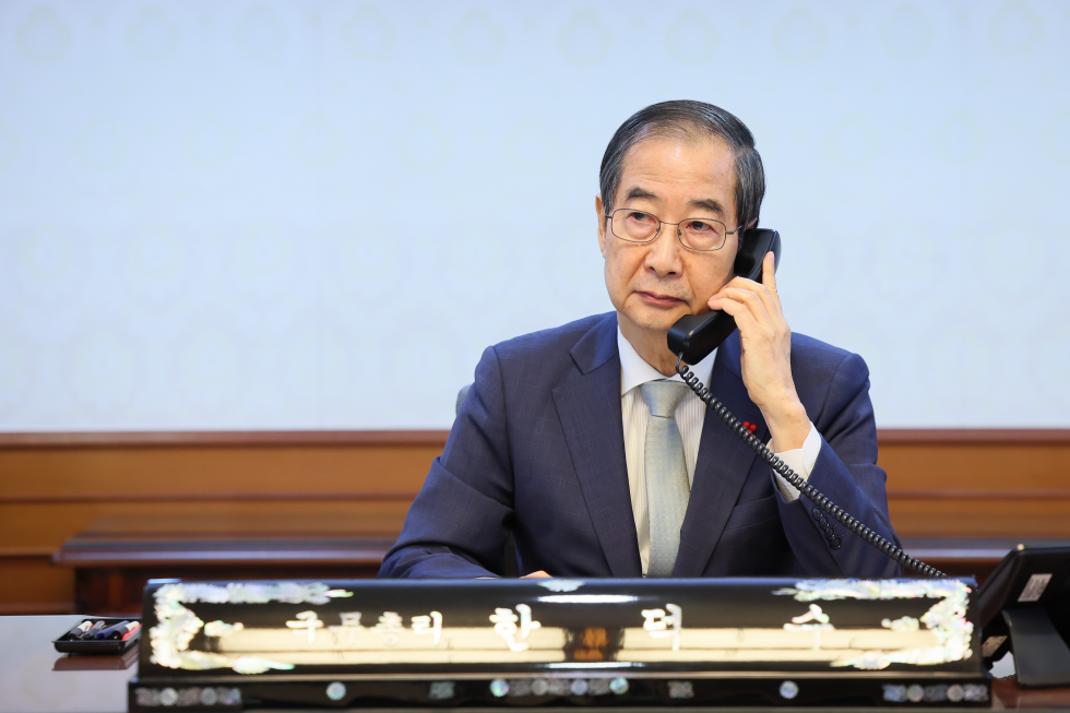 Acting President and Prime Minister holds phone talks with Shigeru Ishiba