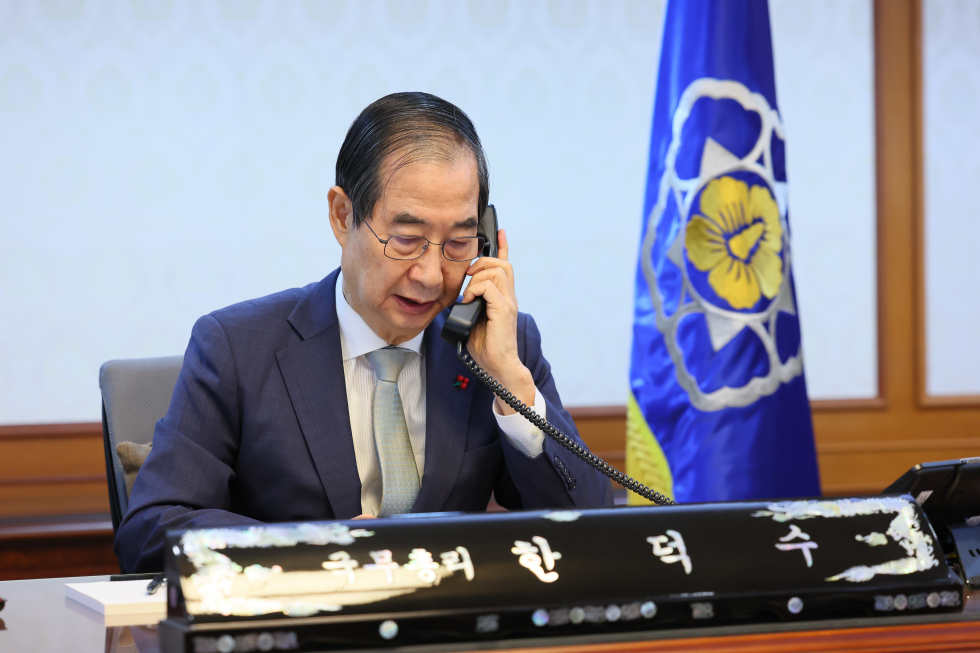 Acting President and Prime Minister holds phone talks with Shigeru Ishiba