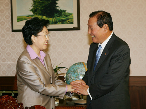 김원기 국회의장 예방