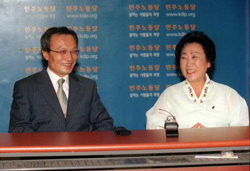 김혜경 민주노동당대표 방문