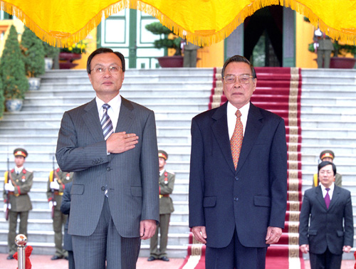 총리 내외분 베트남 방문 공식환영식
