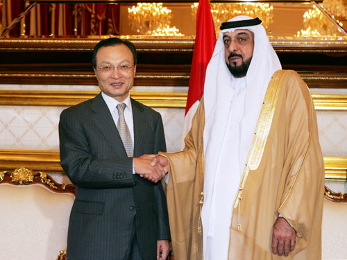칼리파 빈 자에드 알 나흐얀 아랍에미리트 대통령 면담
