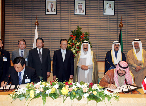 한-쿠웨이트 총리 협정 서명식 임석