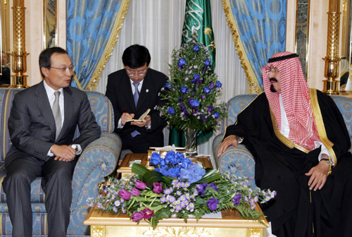 ''압둘라'' 사우디아라비아 국왕 예방