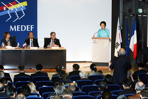 프랑스 경제인연합회(MEDEF) 주최 간담회