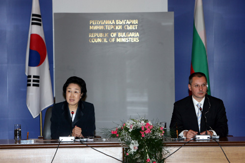한-불가리아 총리 협정서명식 임석 및 공동기자회견