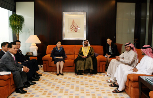 모하메드 아랍에미리트 총리(두바이 통치자)와 회담