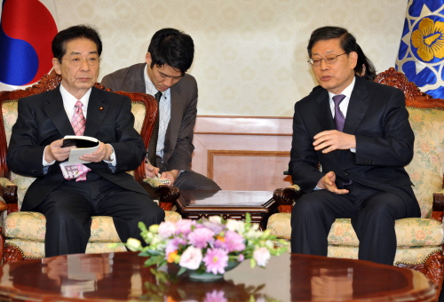 김 총리, 일본 국회의원단 접견