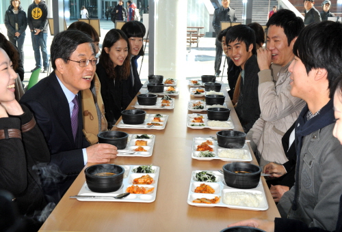 김 총리, 가천대 학생들과의 오찬