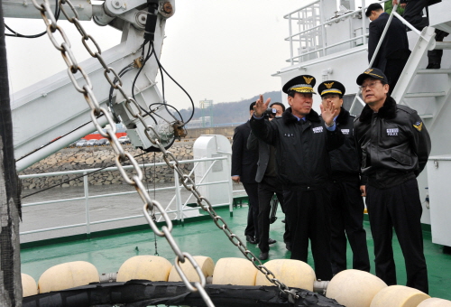김 총리, 인천해양경찰서 방문