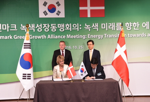 Congratulatory remarks at Korea-Denmark Green Growth Alliance Meeting and Energy Seminar and participation in MOU signin