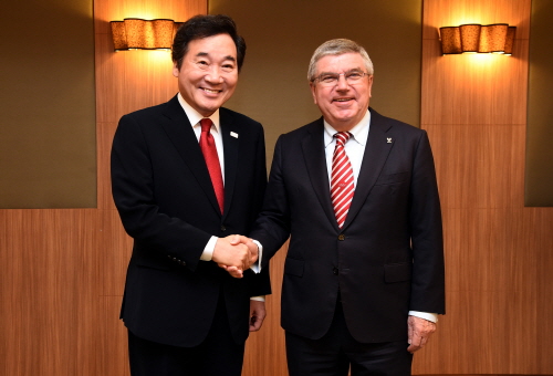 Met with Thomas Bach, the IOC president