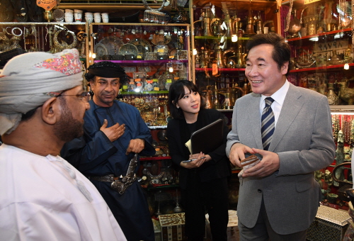 PM visit to Muttrah Souk, a traditional Arab market