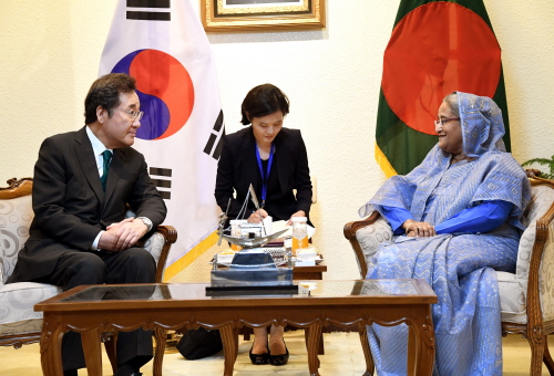 Korea-Bangladesh PM talks