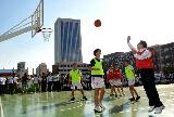 김 총리, 광주제일고 재학생들과 농구경기