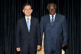 김 총리, 므와이 키바키 케냐 대통령 예방
