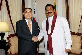 정 총리, 마힌다 라자팍세 스리랑카 대통령 면담