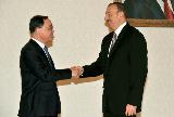 정 총리, 아제르바이잔 대통령 면담 