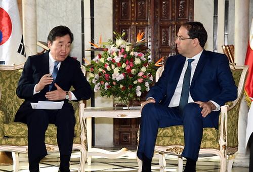 S. Korea-Tunisia PM talks  